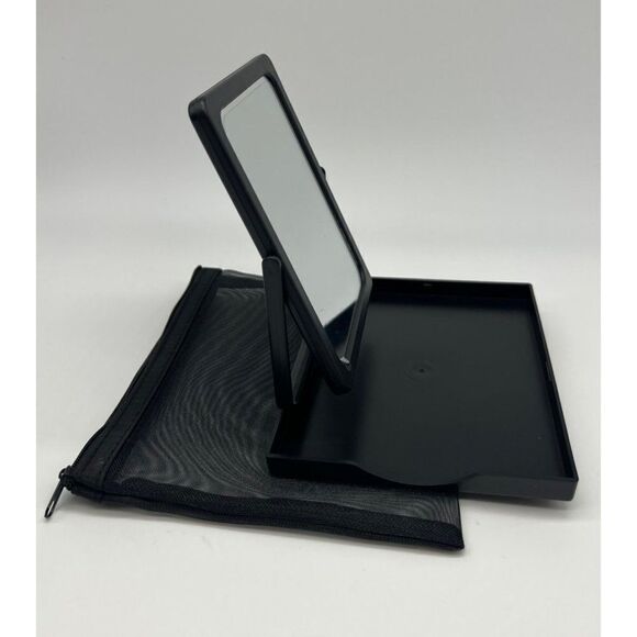 Mary Kay Travel Foldable Mirror with Stand in Mesh Bag - New - Picture 1 of 4